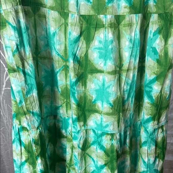Tuckernuck Green Tie-Front Maxi Dress L - Picture 8 of 9